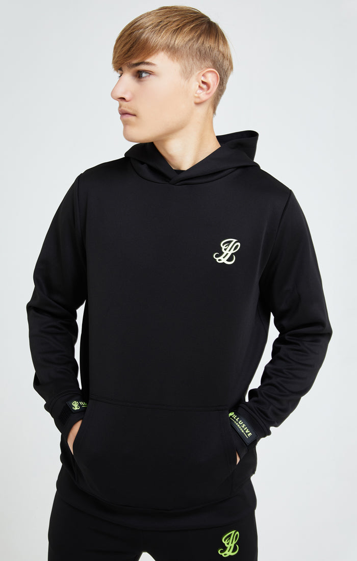 Load image into Gallery viewer, Illusive London Element Overhead Hoodie - Black &amp; Green