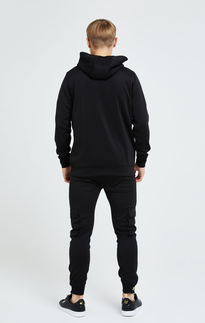 Load image into Gallery viewer, Illusive London Element Overhead Hoodie - Black &amp; Green (4)