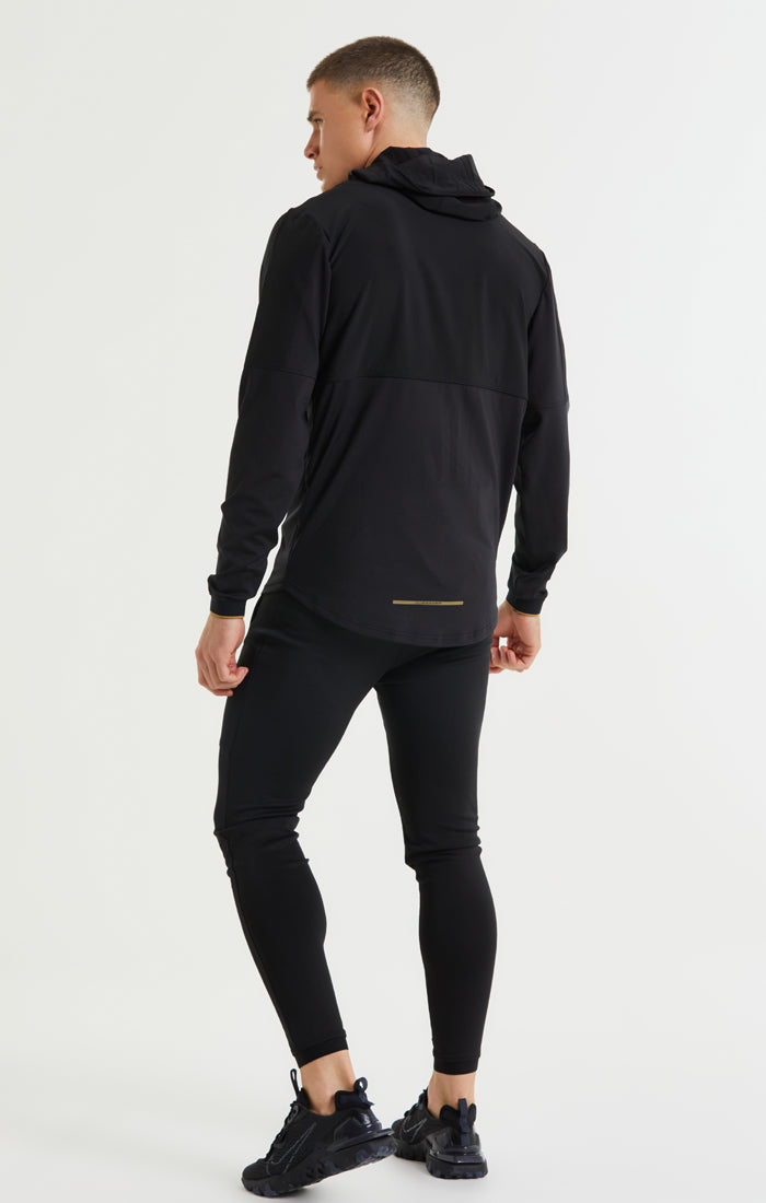 Load image into Gallery viewer, SikSilk Quarter Zip Performance Hoodie - Black &amp; Gold (4)