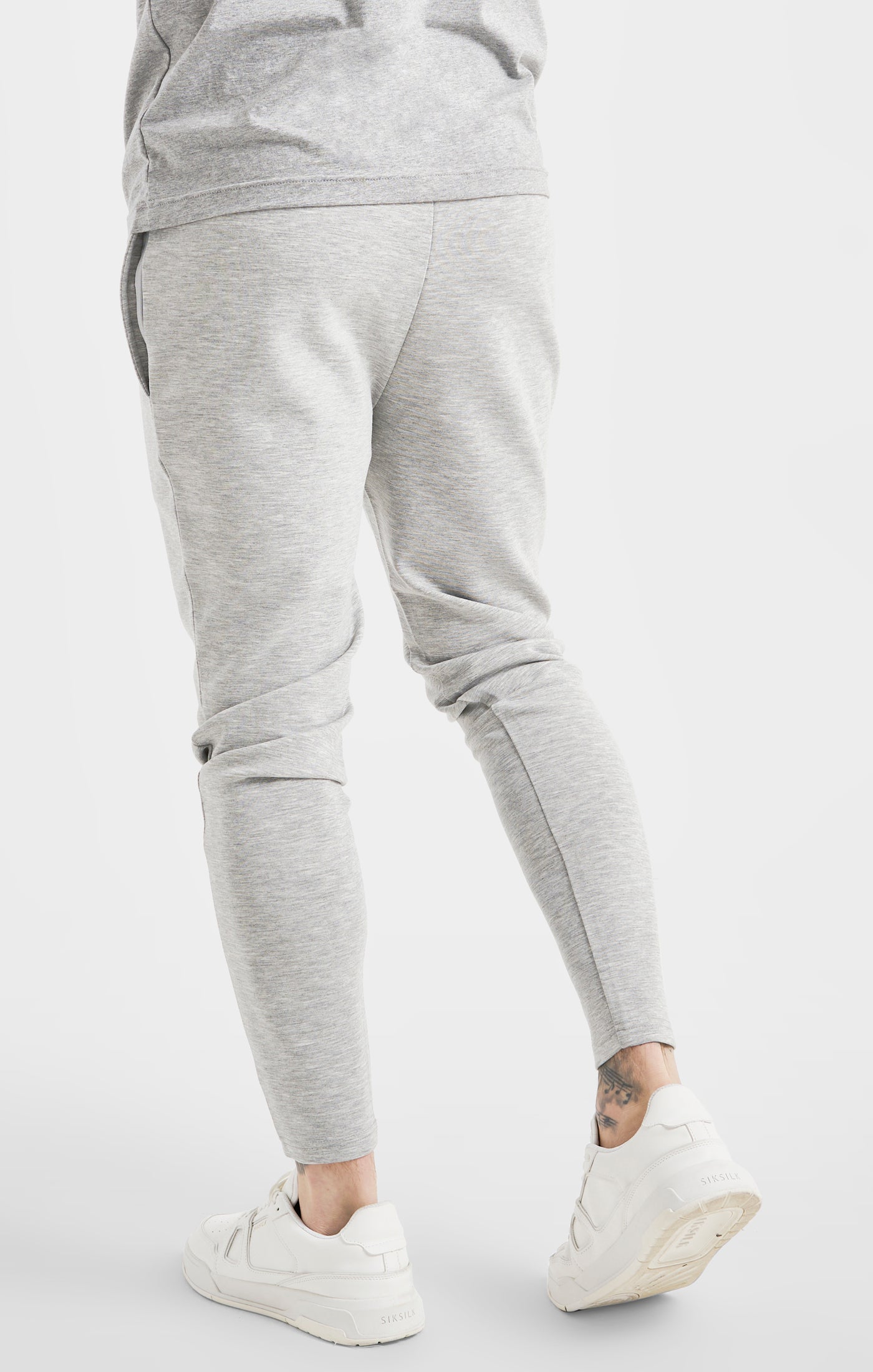 Load image into Gallery viewer, Grey Marl Sports Track Pant (3)