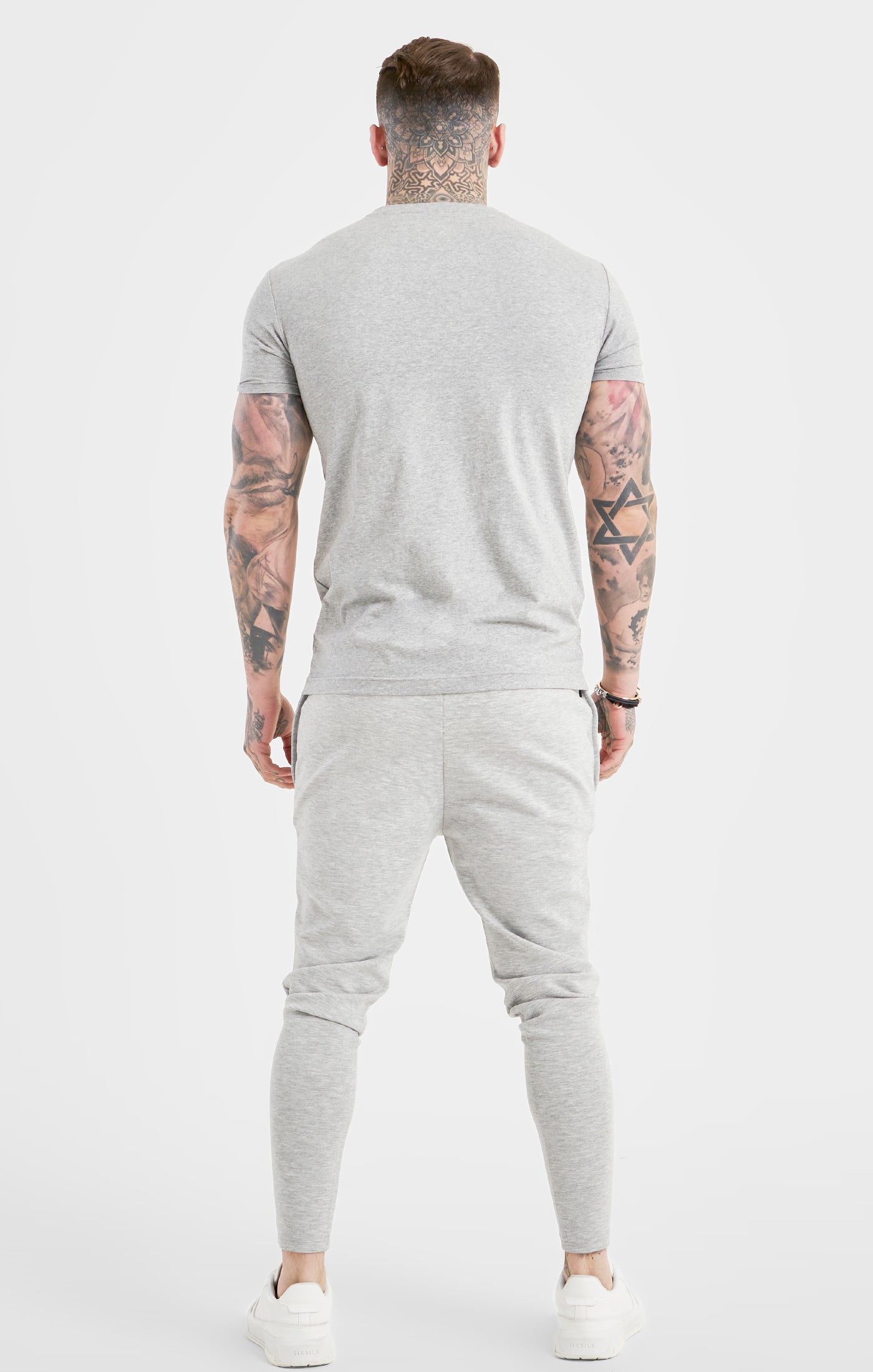 Load image into Gallery viewer, Grey Marl Sports Track Pant (4)