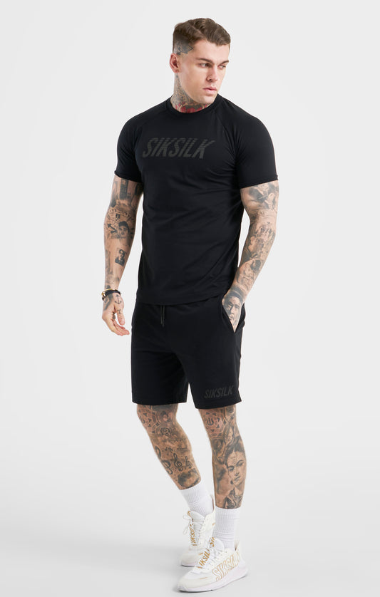 Black Sports Short Sleeve T-Shirt