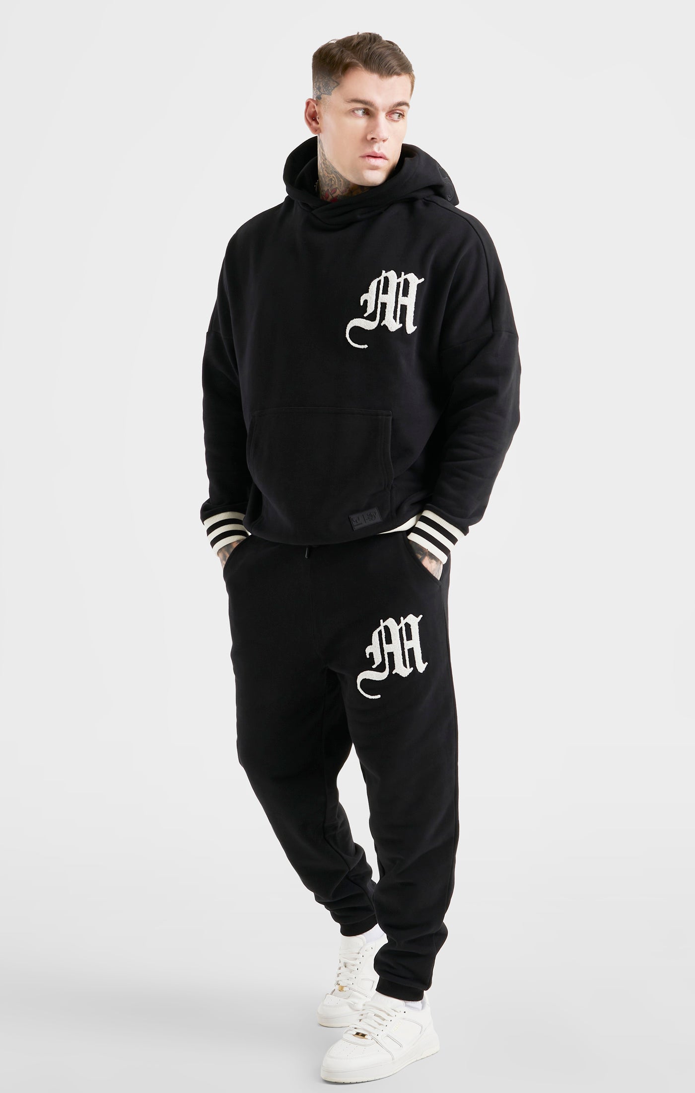 Load image into Gallery viewer, Messi x SikSilk Black Logo Oversized Hoodie (2)
