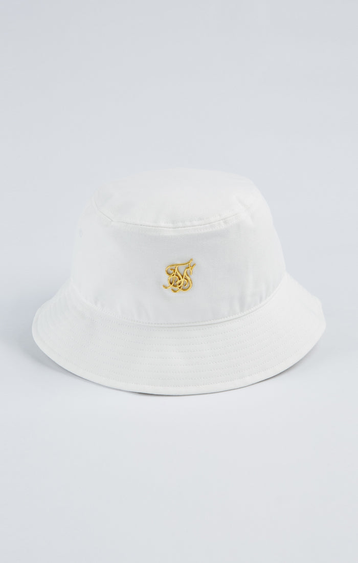 Load image into Gallery viewer, White And Gold Bucket Hat