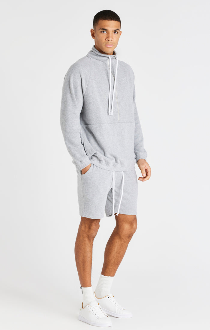 Load image into Gallery viewer, Grey Rib Relaxed Short (5)