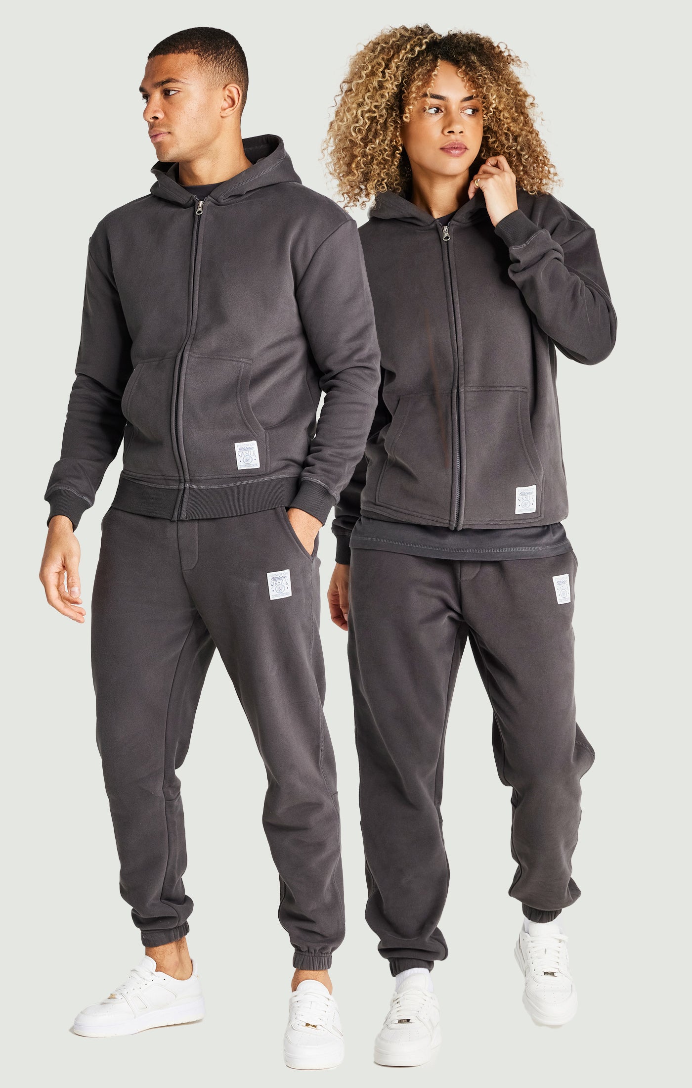 Load image into Gallery viewer, Black Foundation Zip Through Hoodie (1)