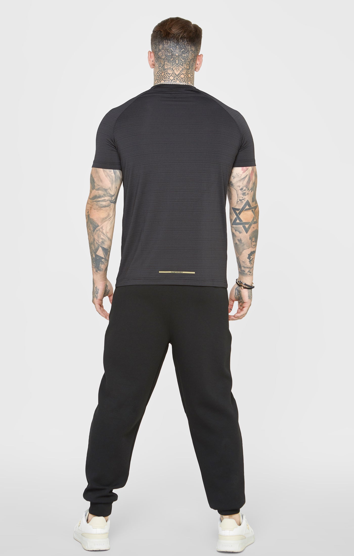 Load image into Gallery viewer, Black Sports Textured Look T-Shirt (4)