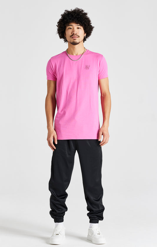 Pink Short Sleeve Muscle Fit T-Shirt