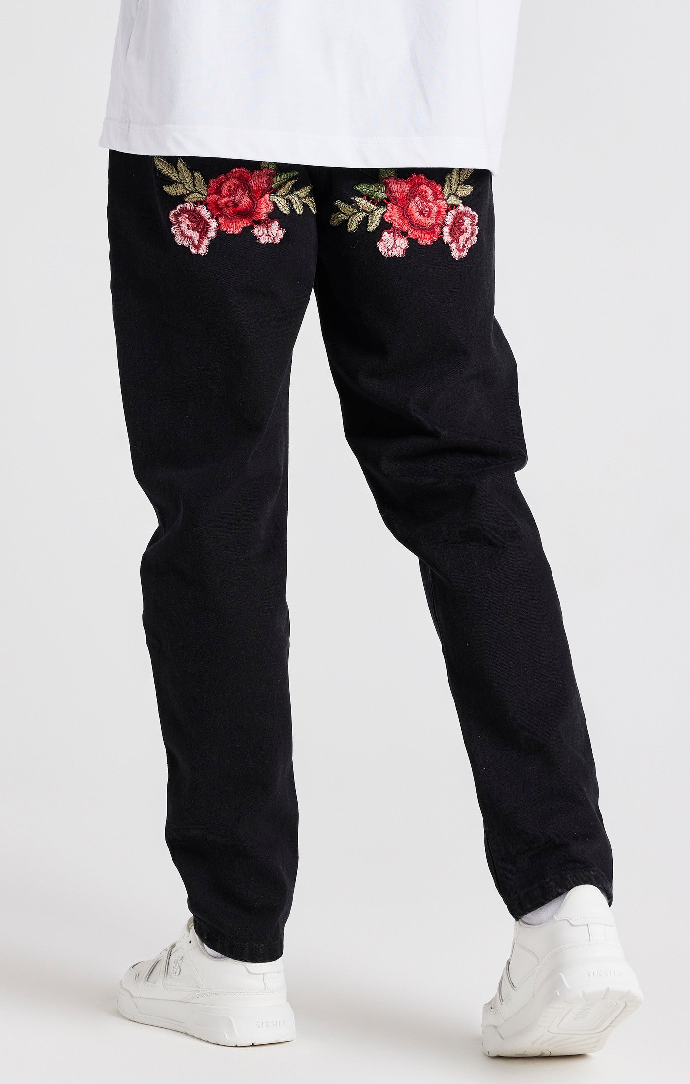 Load image into Gallery viewer, Black Rose Straight Cut Denim (3)
