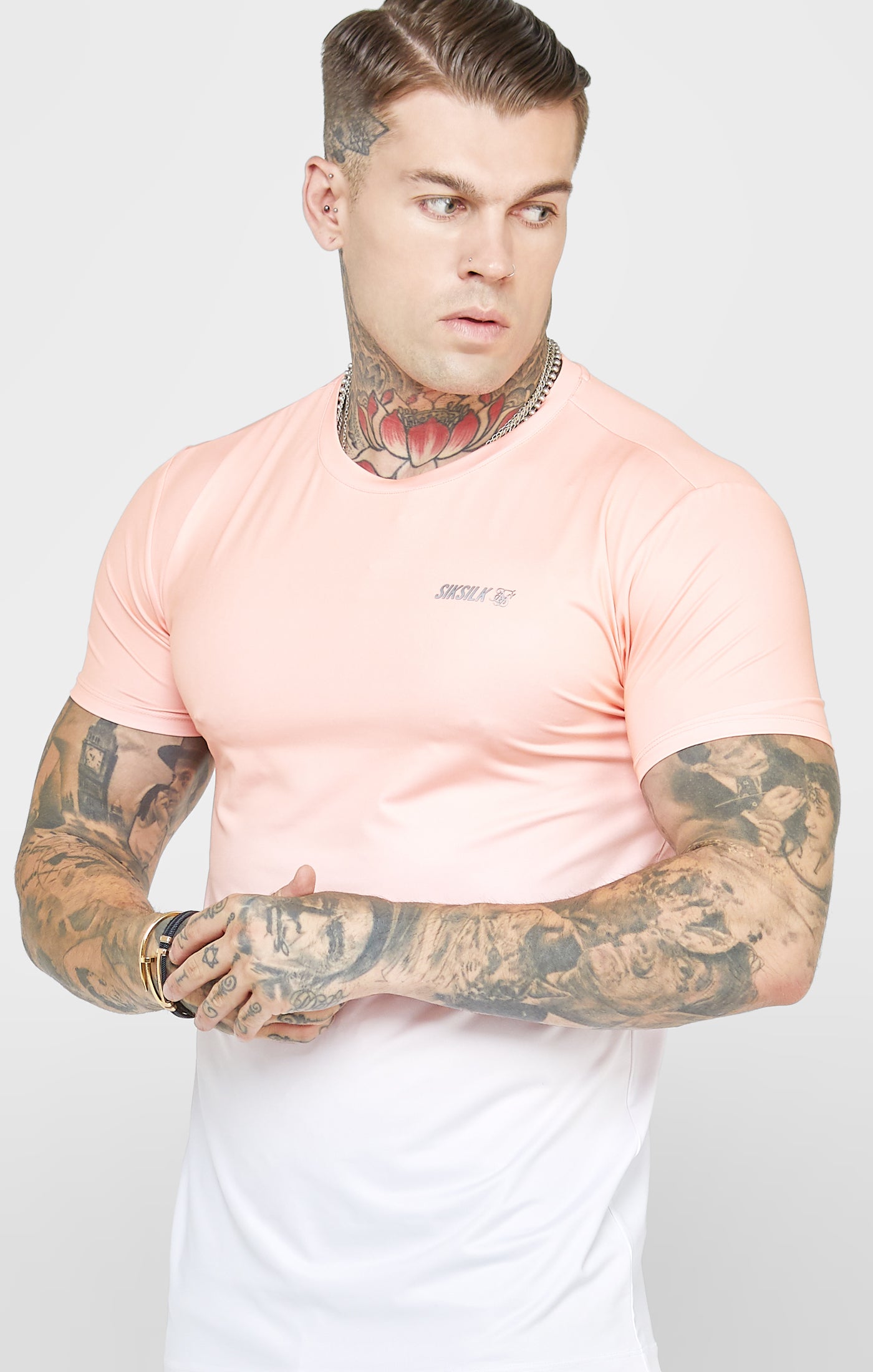 Load image into Gallery viewer, Coral Sports Fade Muscle Fit T-Shirt