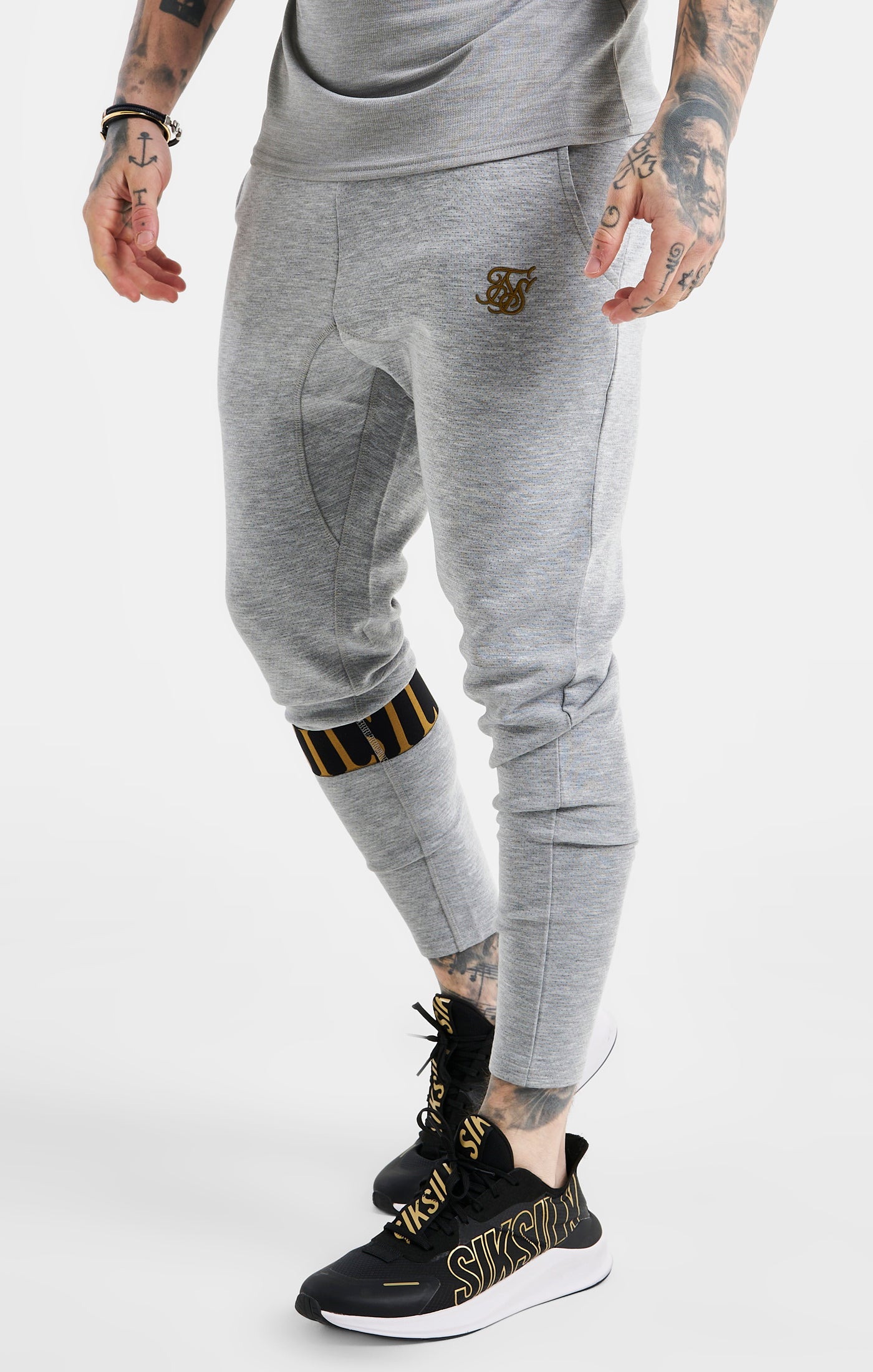 Load image into Gallery viewer, SikSilk Dynamic Track Pant - Grey Marl