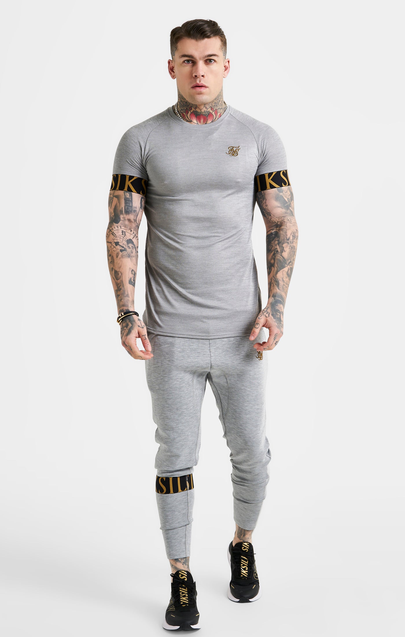 Load image into Gallery viewer, SikSilk Dynamic Track Pant - Grey Marl (2)