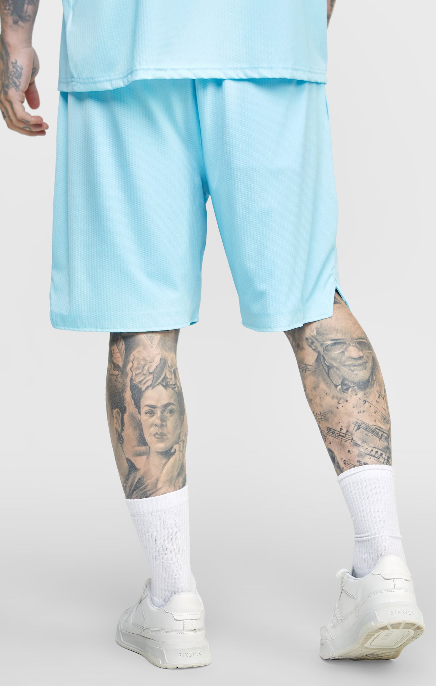 Load image into Gallery viewer, Blue Mesh Loose Fit Short (3)