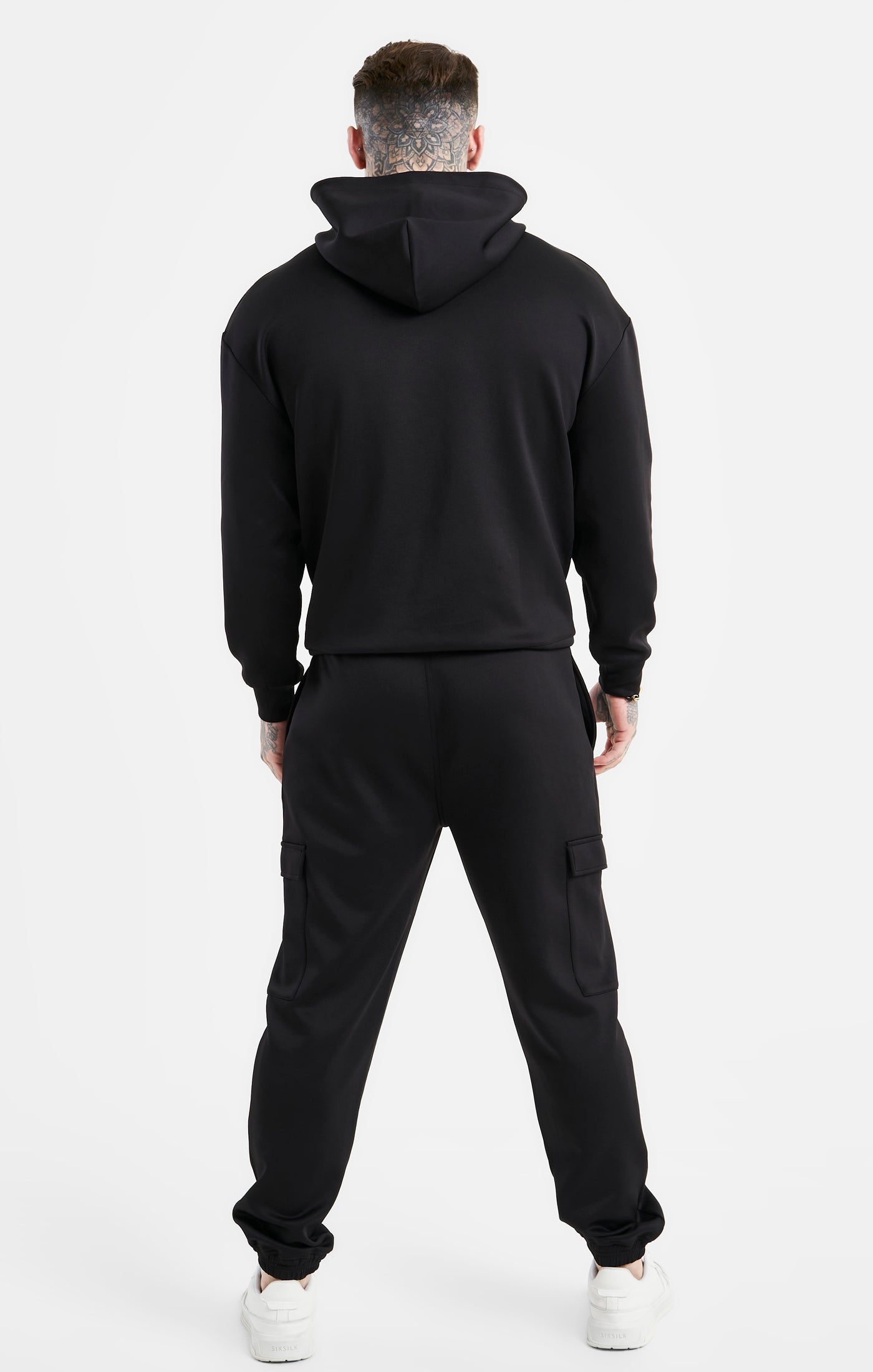 Load image into Gallery viewer, Black Poly Cargo Joggers (4)
