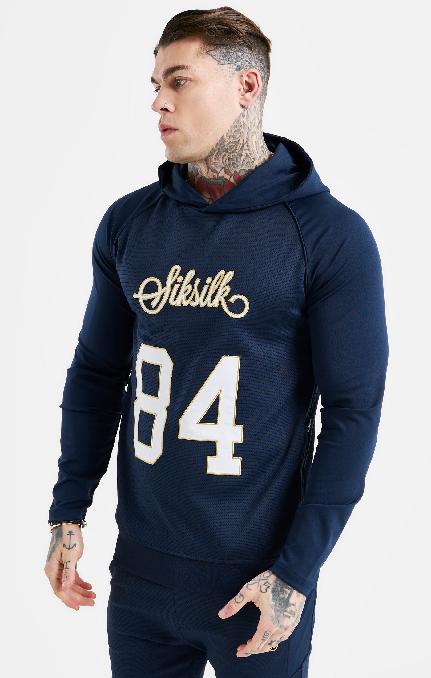 Load image into Gallery viewer, Navy Numerical Hoodie