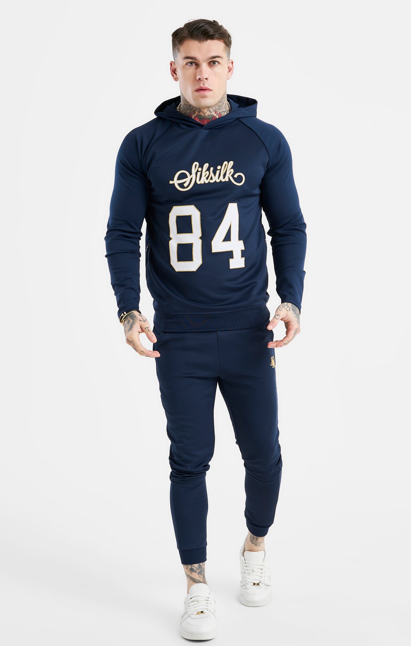 Load image into Gallery viewer, Navy Numerical Hoodie (2)