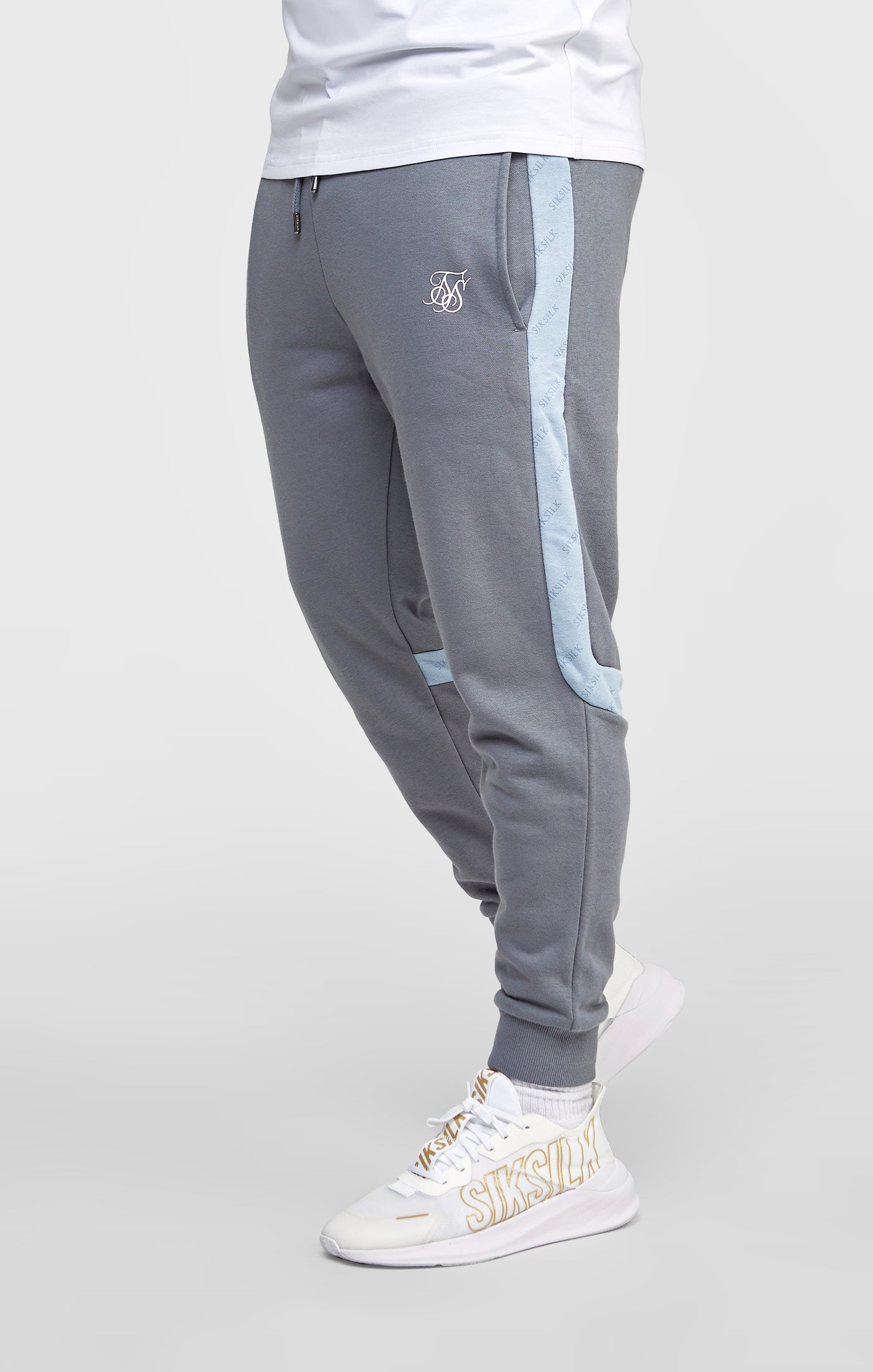 Load image into Gallery viewer, Grey Cut And Sew Jogger