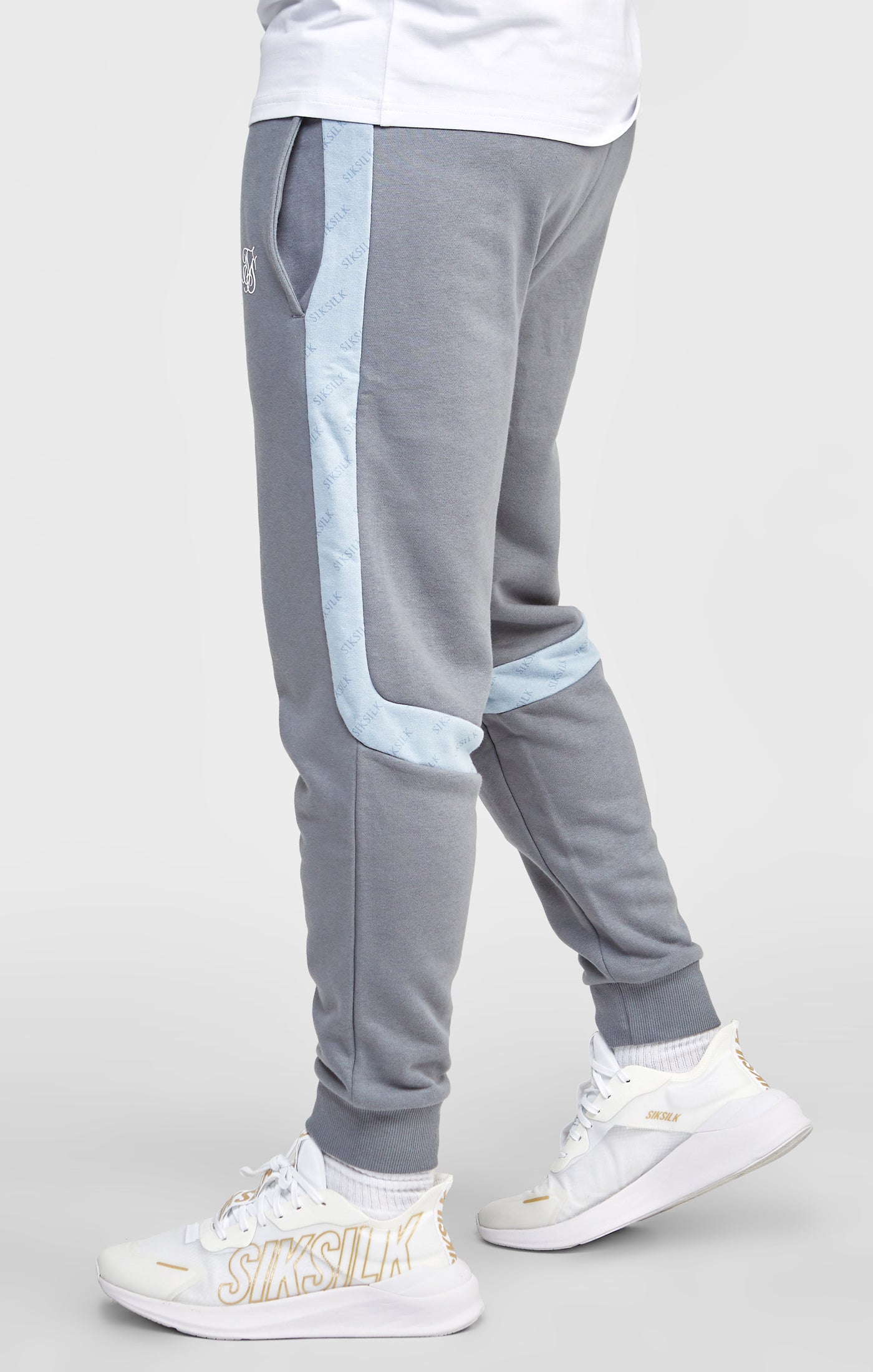 Load image into Gallery viewer, Grey Cut And Sew Jogger (1)