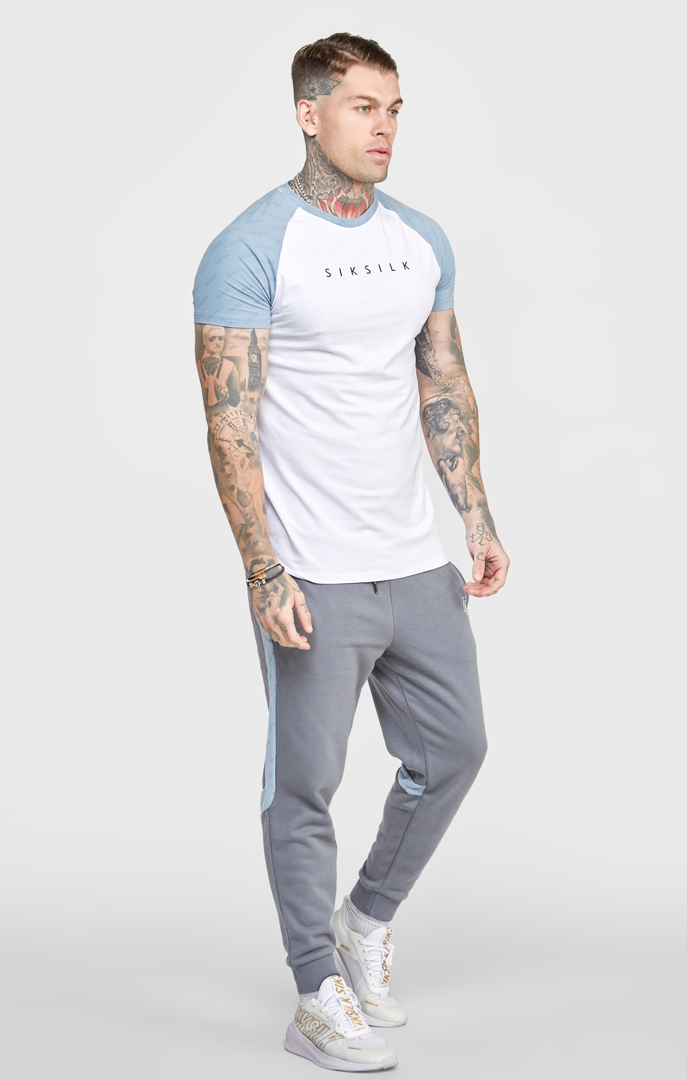 Load image into Gallery viewer, Grey Cut And Sew Jogger (2)