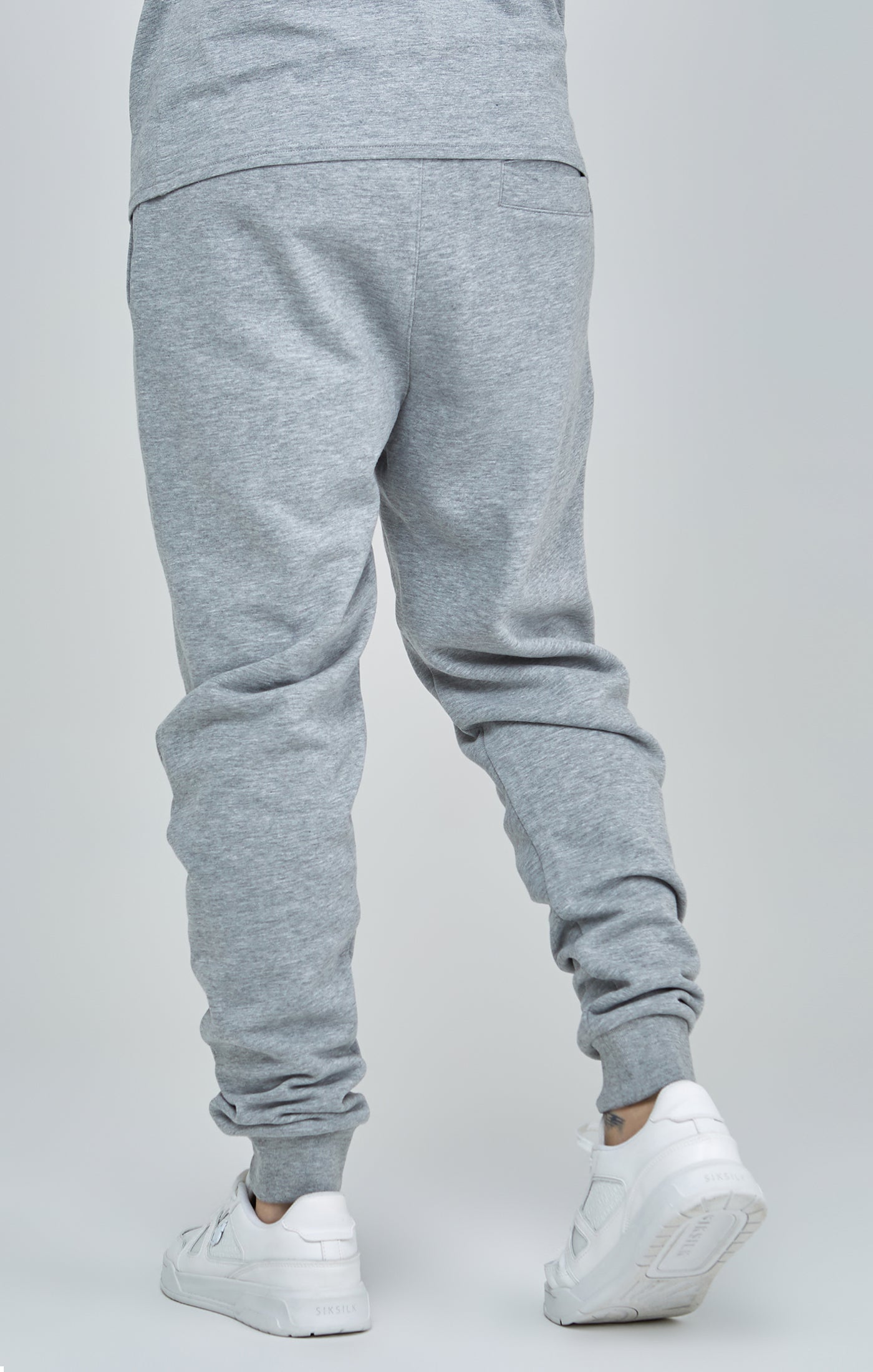 Load image into Gallery viewer, Grey Marl Essential Cuffed Joggers (3)