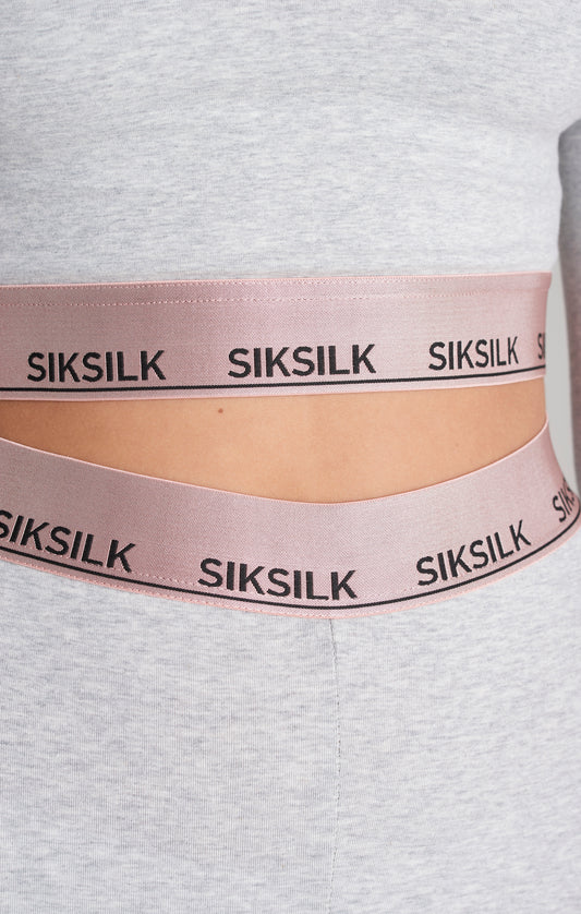 SikSilk Roseate Leggings - Grey Marl