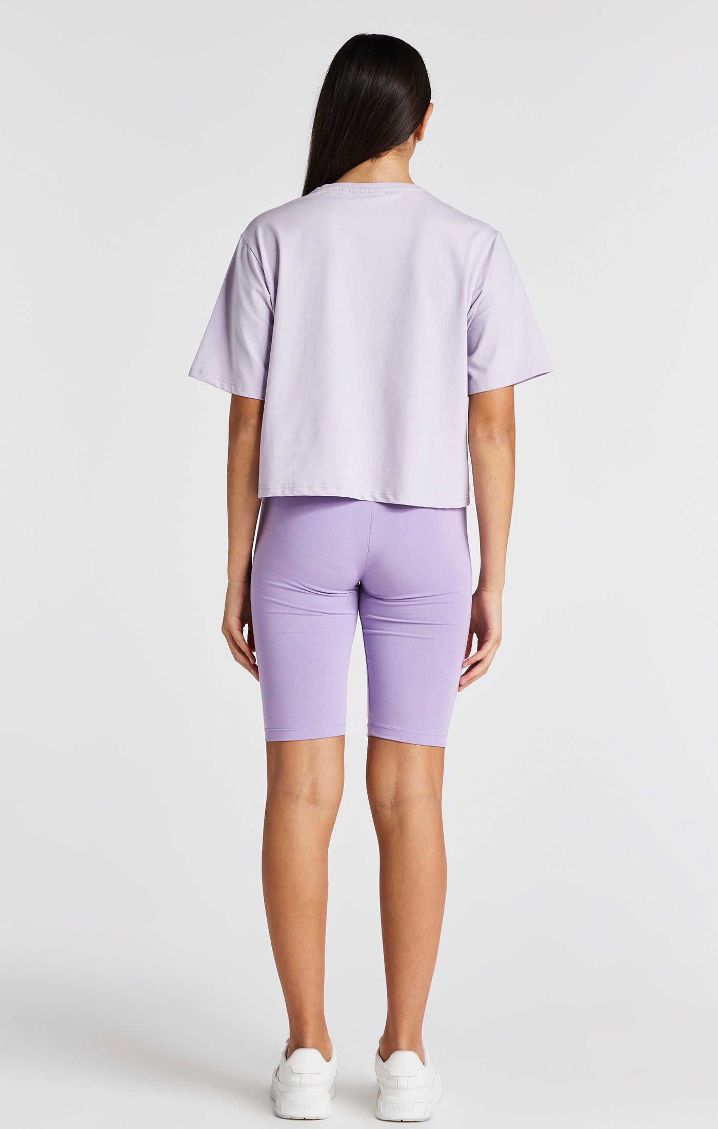 Load image into Gallery viewer, Girls Purple Fade Cycle Short (4)