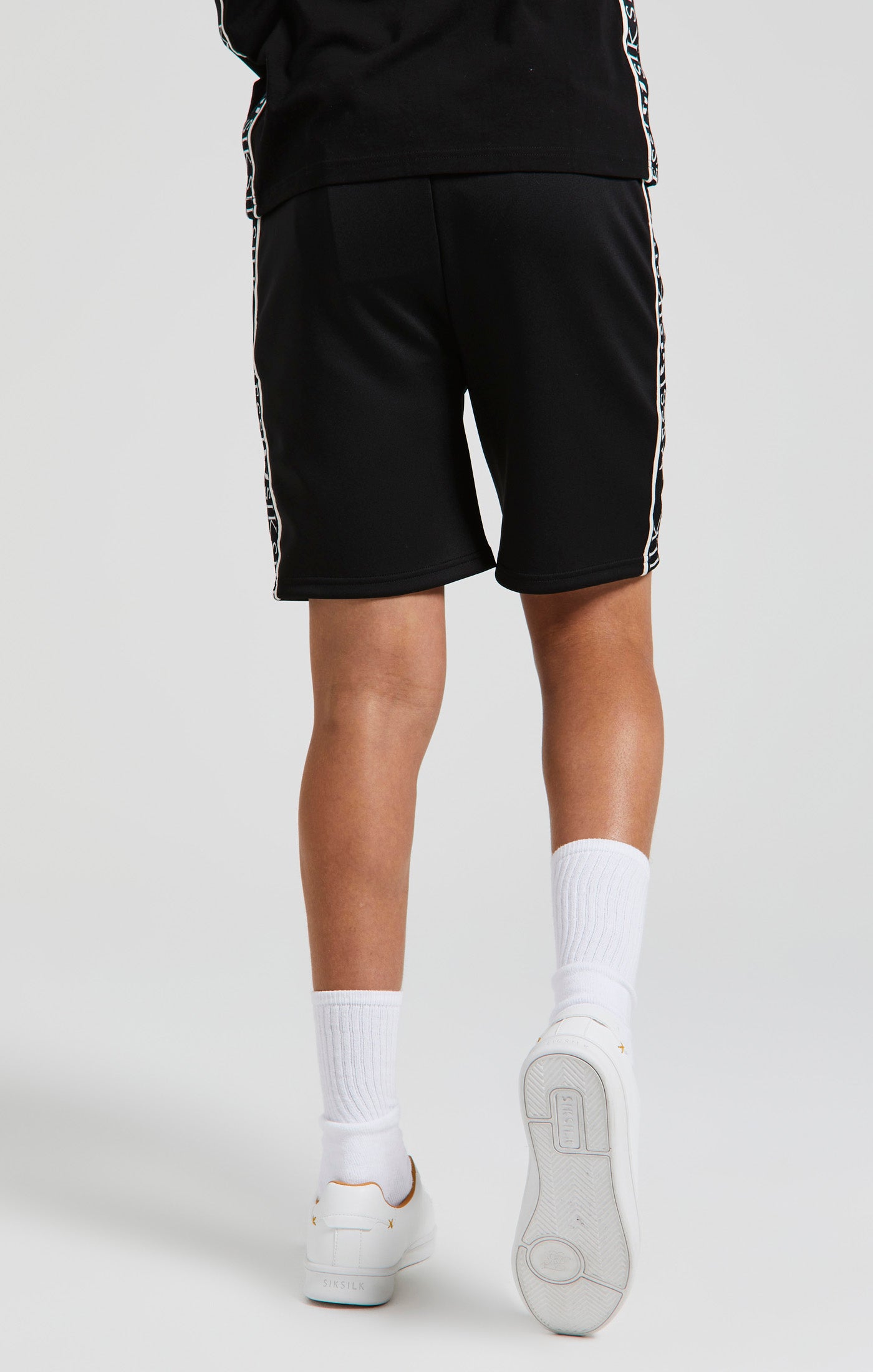 Load image into Gallery viewer, Boys Messi x SikSilk Black Taped Short (3)