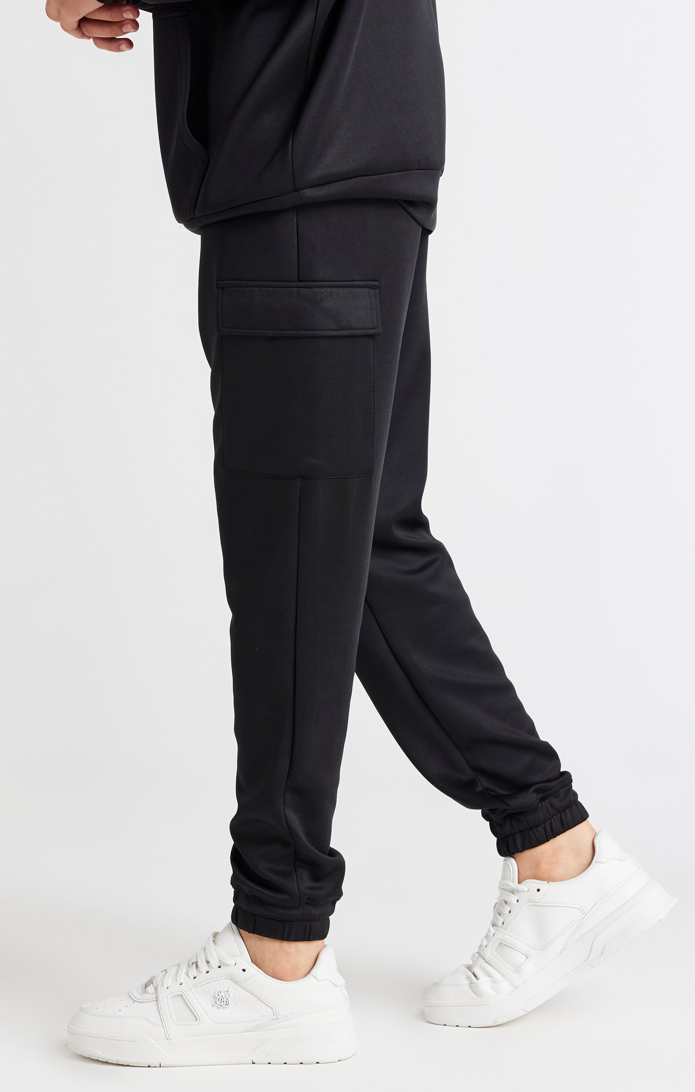 Load image into Gallery viewer, Boys Black Cargo Pant (1)