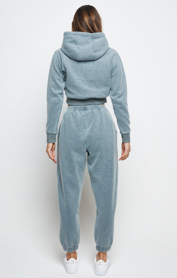 Load image into Gallery viewer, Grey Brushed Cropped Hoodie (4)