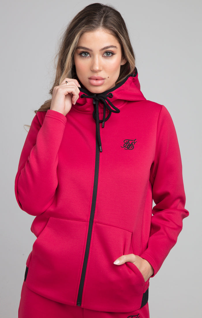 Load image into Gallery viewer, SikSilk Exhibit Athlete Track Jacket - Pink