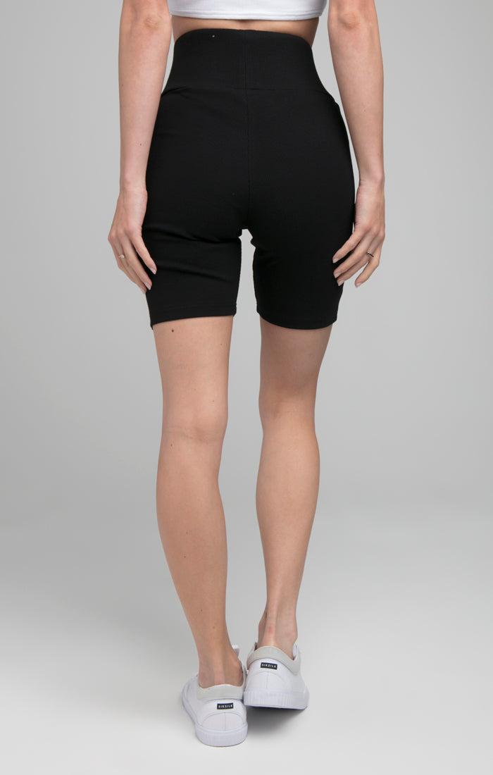 Load image into Gallery viewer, SikSilk Ribbed Tape Cycle Short - Black (2)