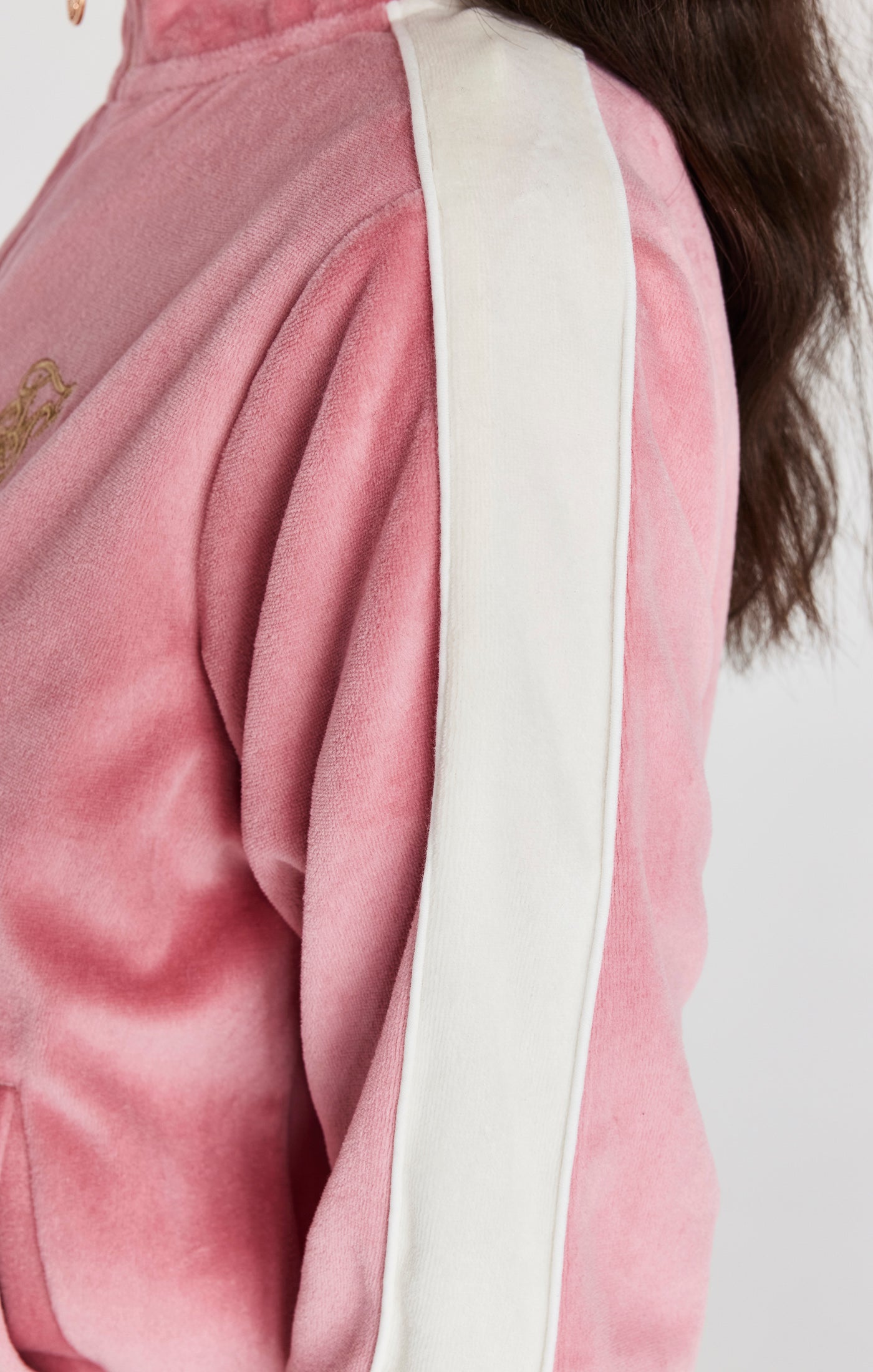 Load image into Gallery viewer, Pink Velour Track Top (5)
