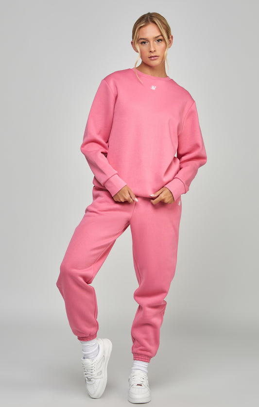 Calças jogger Essential cor-de-rosa