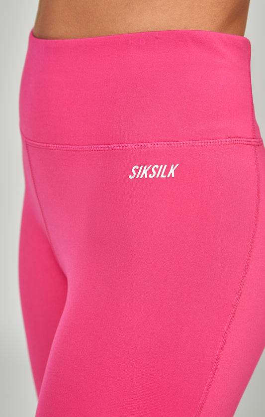 Leggings curtas Essentials desportivas cor-de-rosa